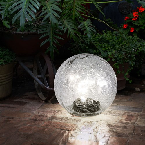 Außenleuchte Kugellampe Solarleuchte 10x LED Lichterkette Terrassenlampe 3er Set - Bild 6 von 12