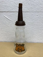 Phillips 66 Motor Oil Bottle Spout Cap Glass Vintage Style Gas Station