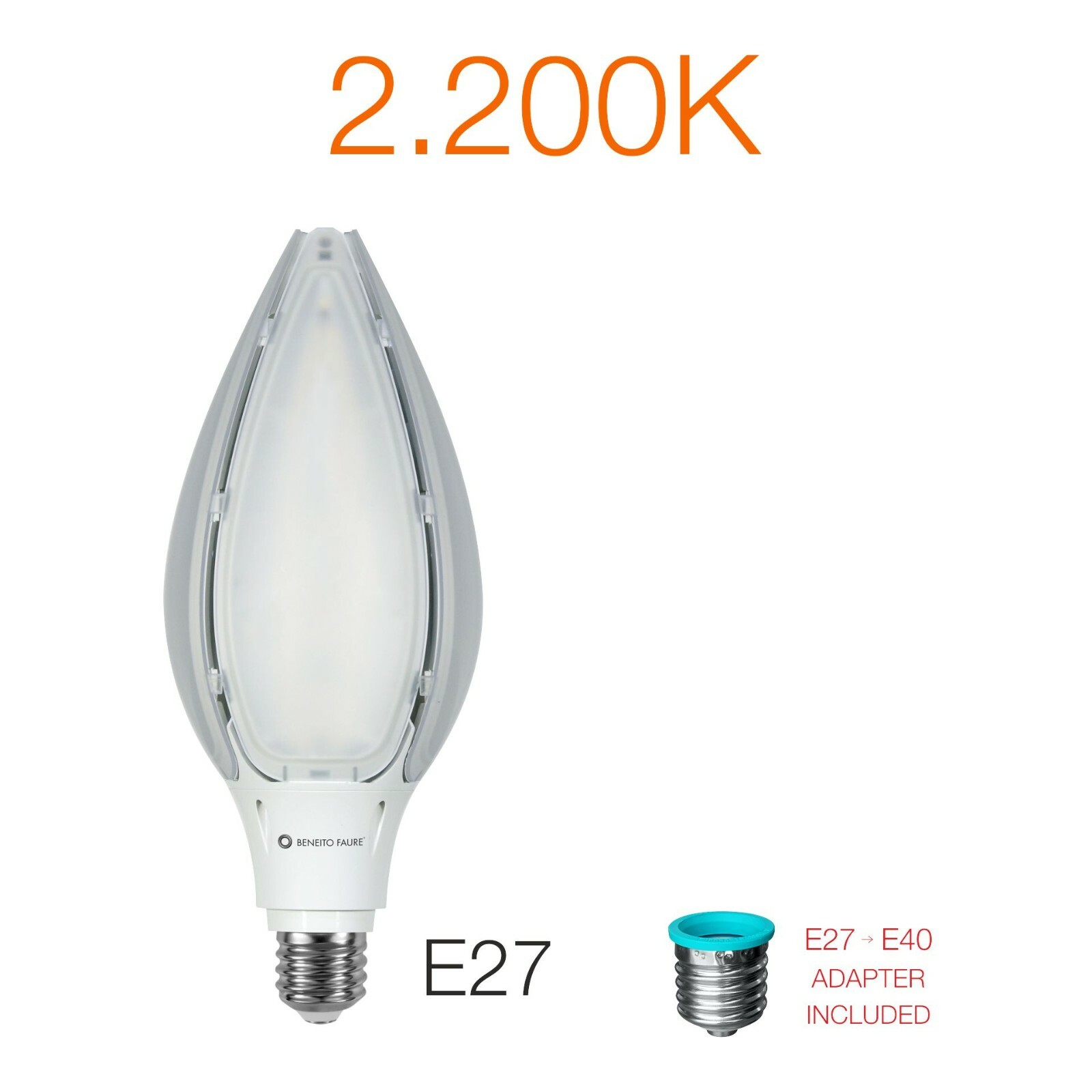 Offerta Lampadina LED 80W E40 E27 2200K | Sostituzione Rapida Stradale