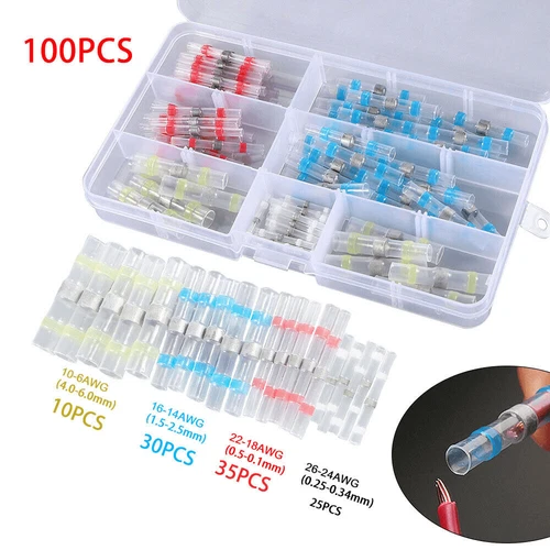 1000Pcs Solder Seal Sleeve Waterproof Heat Shrink Butt Wire Connectors Terminals - Picture 14 of 16