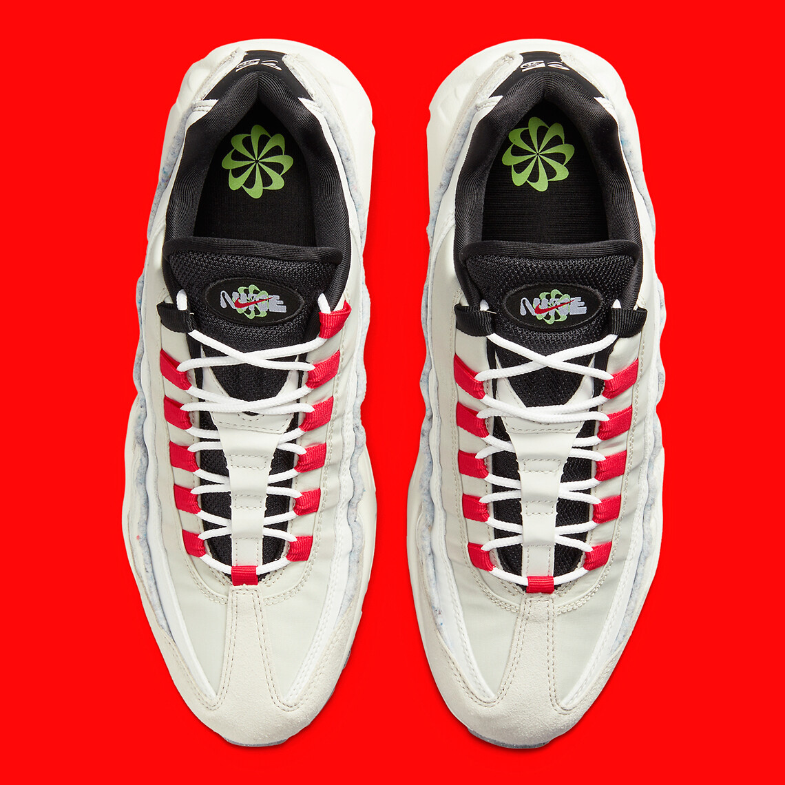 NIKE ☆ Air Max 95 SE ‘Double Swoosh’ Buy Air Max 95 SE 'Double Swoosh - Light Bone Habanero Red
