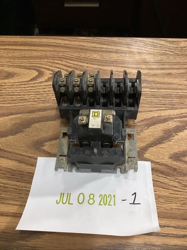 Square D 8903-LO60 Lighting Contactor 120V Coil 8903-L060 As Is SEE PICS - 第 1/8 張圖片