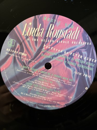 Linda Ronstadt – What's New - 1983 Asylum #9 E1-60260 Jazz/Pop Vinyl LP no. 32 - Picture 5 of 6