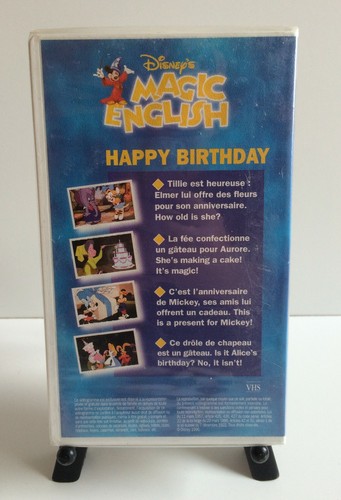 WALT DISNEY MAGIC ENGLISH HAPPY BIRTHDAY N°7 VHS 1996 Cassete VHS SECAM France - Picture 5 of 7