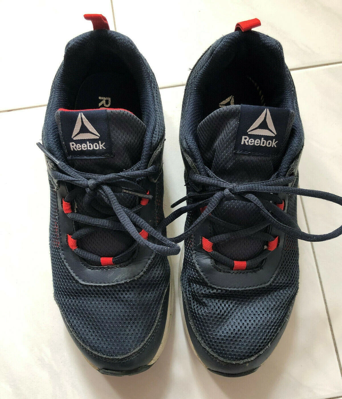 Chaussures de course Reebok taille 6 enfants grands garçons Road Supreme, bleu marine/rouge/argent
