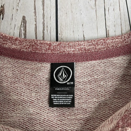 Mens Volcom Skate Long Sleeve Henley Pocket Shirt Size Medium Red Maroon Surf - Picture 5 of 8