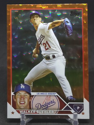 2023 Topps Series 2 Walker Buehler Orange Foil Parallel /299 #391 Dodgers