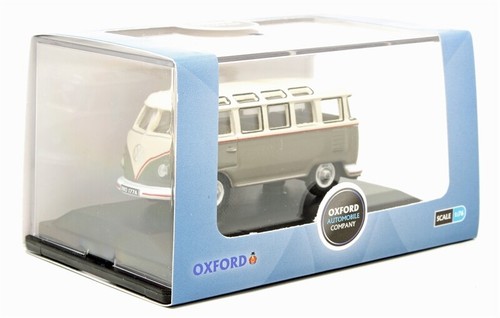 Ratón Oxford Diecast VW T1 Samba Bus Gris/Blanco Perla Escala 1/76 - Imagen 4 de 4
