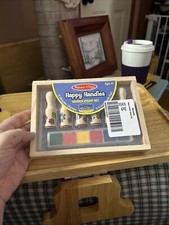 Mellisa Doug Happy Handles Wooden Stamp Set