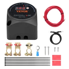 VEVOR Split Charge Relay Kit Voltage Sense Relay 12V 140A Dual Battery Isolator