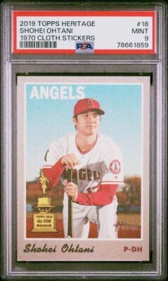 topps 大谷翔平 2019 heritage RC PSA9 2019 Topps Heritage Shohei Ohtani Rookie Of The Year Los