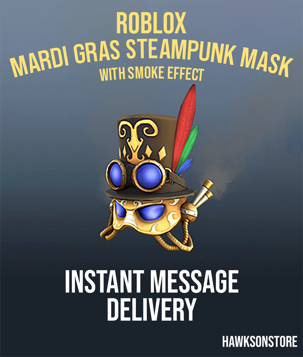 ROBLOX MARDI GRAS Steampunk Mask Code - All Platforms - Global $2.95 -  PicClick