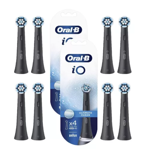 2 Pack Ultimate Clean Electric Toothbrush Replacement Brush Head Black 4 Counts