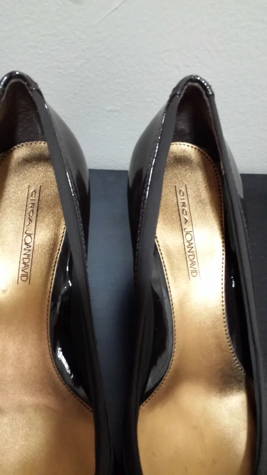 Zapatos de tacón Circa Joan & David marrón gamuza charol ~ 11M M3020 Foto 2 de 4