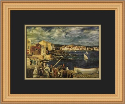 Salvador Dali LIaner Beach in Cadaques Custom Framed Print