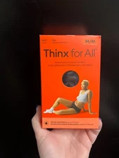 Thinkx for All Leakproof Period Underwear Black Cotton Brief Medium