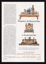 1948 Hennessy Cognac Brandy Truly Magnificent Bouquet Taste Clear Amber Print Ad