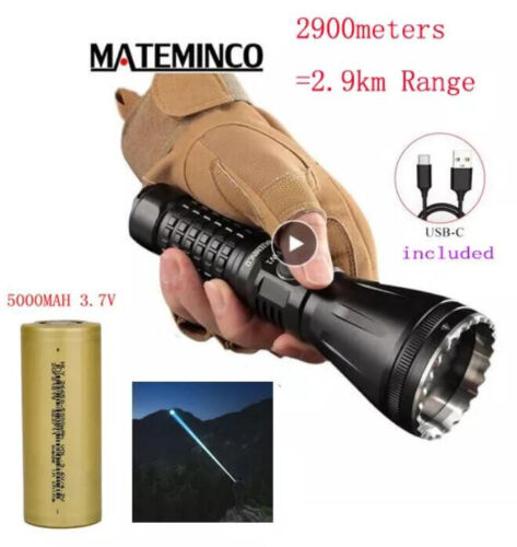 MATEMINCO FW1 LEP Laser Rechargeable Flashlight 2900 Meter Long Range 562 Lumen - Picture 2 of 53
