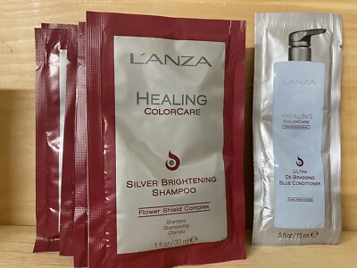 Lanza Healing Color Care Silver Brightening Shampoo Packets & Ultra De Brassing