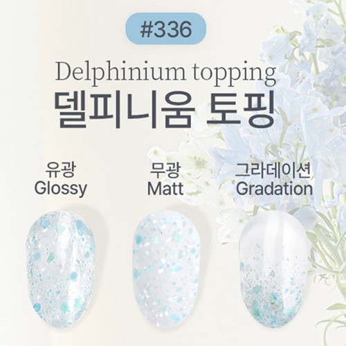 The Gel Flower Topping Edition Glitter Nail Polish 8ml 5 Colors K-Beauty - Picture 5 of 9