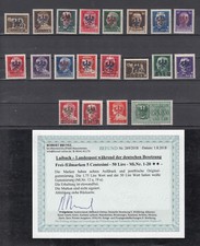 Laibach, Nr. 1-20, postfrisch, Befund Brunel VP