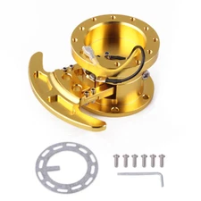 Gold WorksBell Rapfix Flip Up ilt Racing Steering Wheel Quick Release Hub Kit