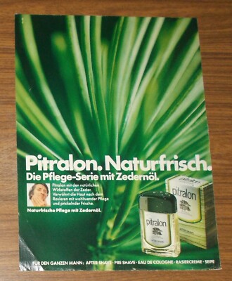 Rare Advertising PITRALON Natural Fresh - The Care Series with Cedar Oil #2 1978