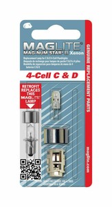MAGLITE Mag-Num Star II Xenon Bulb for 4-Cell C /& D Torch LMXA401L NEW /& SEALED