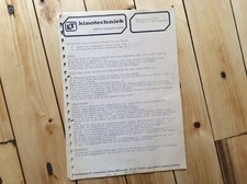 Originale Bedienungsanleitung  Filmprojektor Heurtier St42 Xenon - deutsch