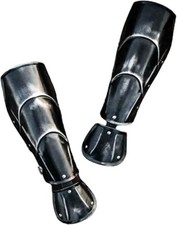 Medieval Steel Pair Of Bracers, Fantasy Larp Costume Cosplay, Steel Bracers Gift