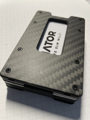 AVIATOR CARBON FIBER SLIM WALLET | SLIDE with adds