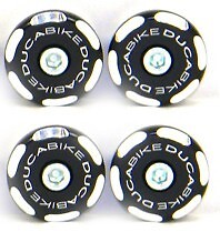 Ducabike Ducati Scrambler Frame Plugs Caps Bicolour - Black