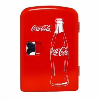 NEW Classic Coca Cola 4 Liter/6 Can Fridge/Mini Cooler w/ AC & DC Plugs Portable