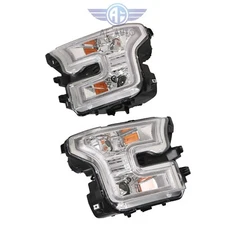 Head Lamp LED Light Strip Bar Projector Headlight Fits 2015-2017 Ford F150 F-150