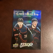 Sebastian Aho + Andrei Svechnikov (Coming to Your Rink) - 2025-26 UD MVP | #CR-5