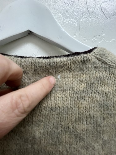 VTG Wool Mohair M Cardigan Sweater Jantzen USA Made Mr Rogers Professor Workwear - Bild 9 von 10