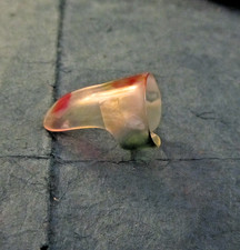 Vintage clear confetti Celluloid finger pick for Guitar, Banjo, Dobro from Japan