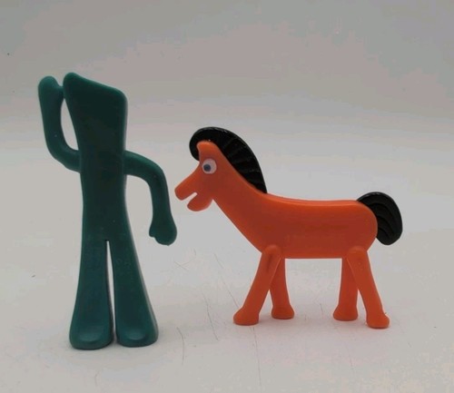 Gumby & Friends 1995 Pokey Figure Miniature Superflexibles Trendmasters Toy Set - Picture 2 of 5