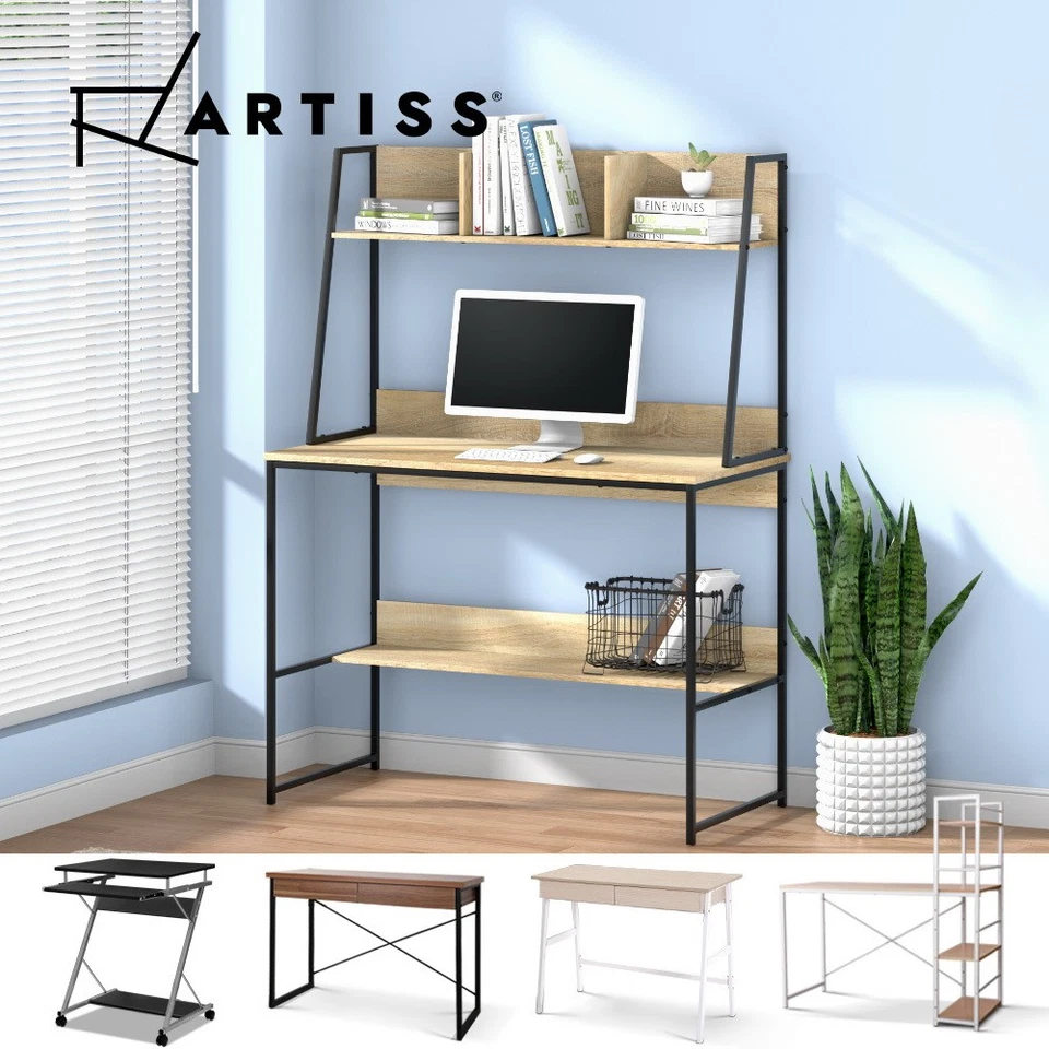 Artiss Computer Desk Office Study Desks Laptop Table Corner Student Desk Metal
