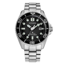 Orologio CITIZEN Diver's Eco Drive 200 mt 40mm BN0260-51E Black con cinturino in