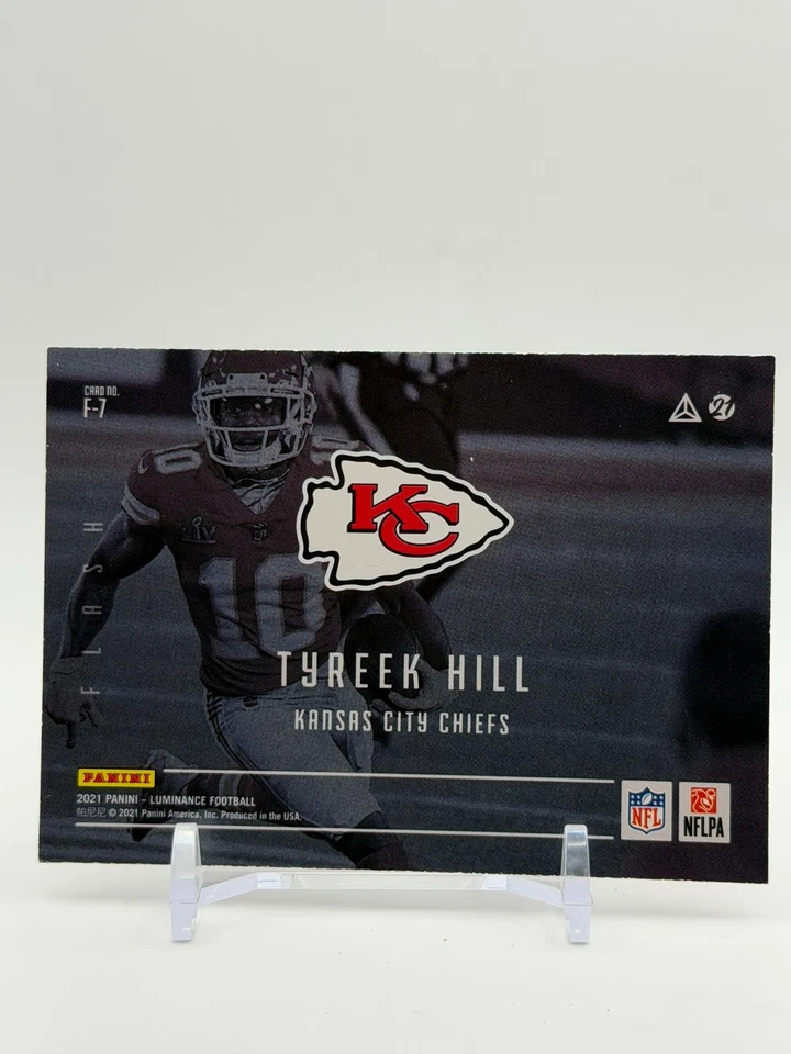 2021 Panini Luminance Tyreek Hill Flash Insert F-7 Kansas City Chiefs - Image 2 of 2