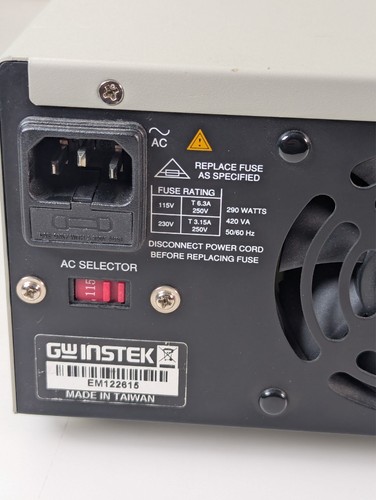 GW Instek PSP-603 Programmable Power Supply 50/60 Hz for Repair - Picture 5 of 10