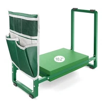 FLINTER Garden Kneeler and Seat, 10.2" Wider Heavy Duty Thick Gardening Bench...