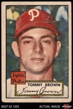 1952 Topps #281 Tommy Brown Phillies SHORT-PRINT 1.5 - FAIR