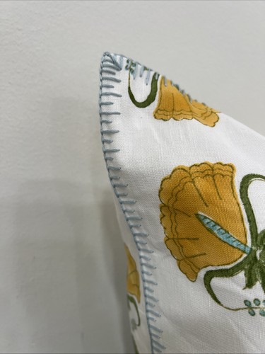 John Robshaw Farah Marigold 22x22 Decorative Pillow With Insert SOLD OUT $207 - Picture 4 of 5