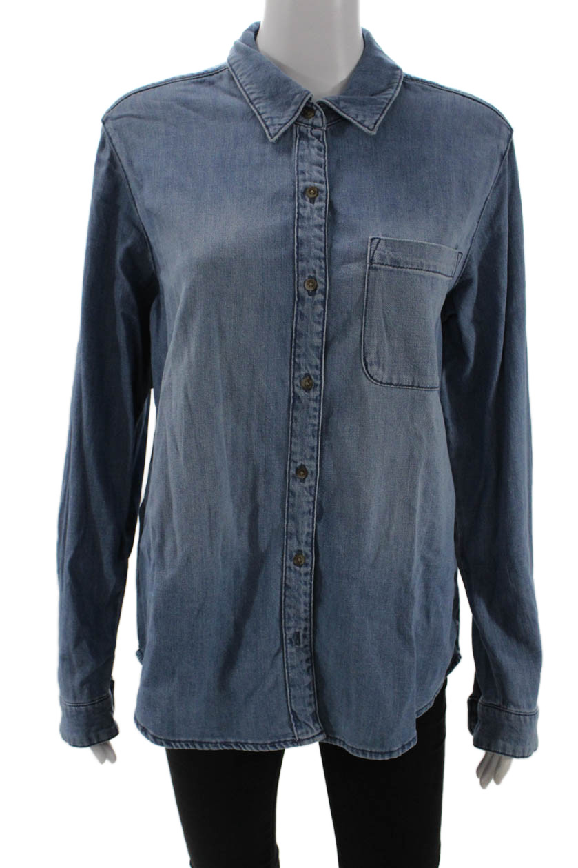 Universal Thread, Womens Basic Collared Button-Up… - image 1