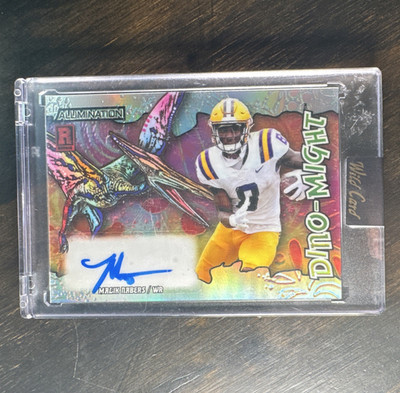 Wild Card 2023 Alumination Dino-Might Malik Nabers Auto AD-MNA LSU 15/25
