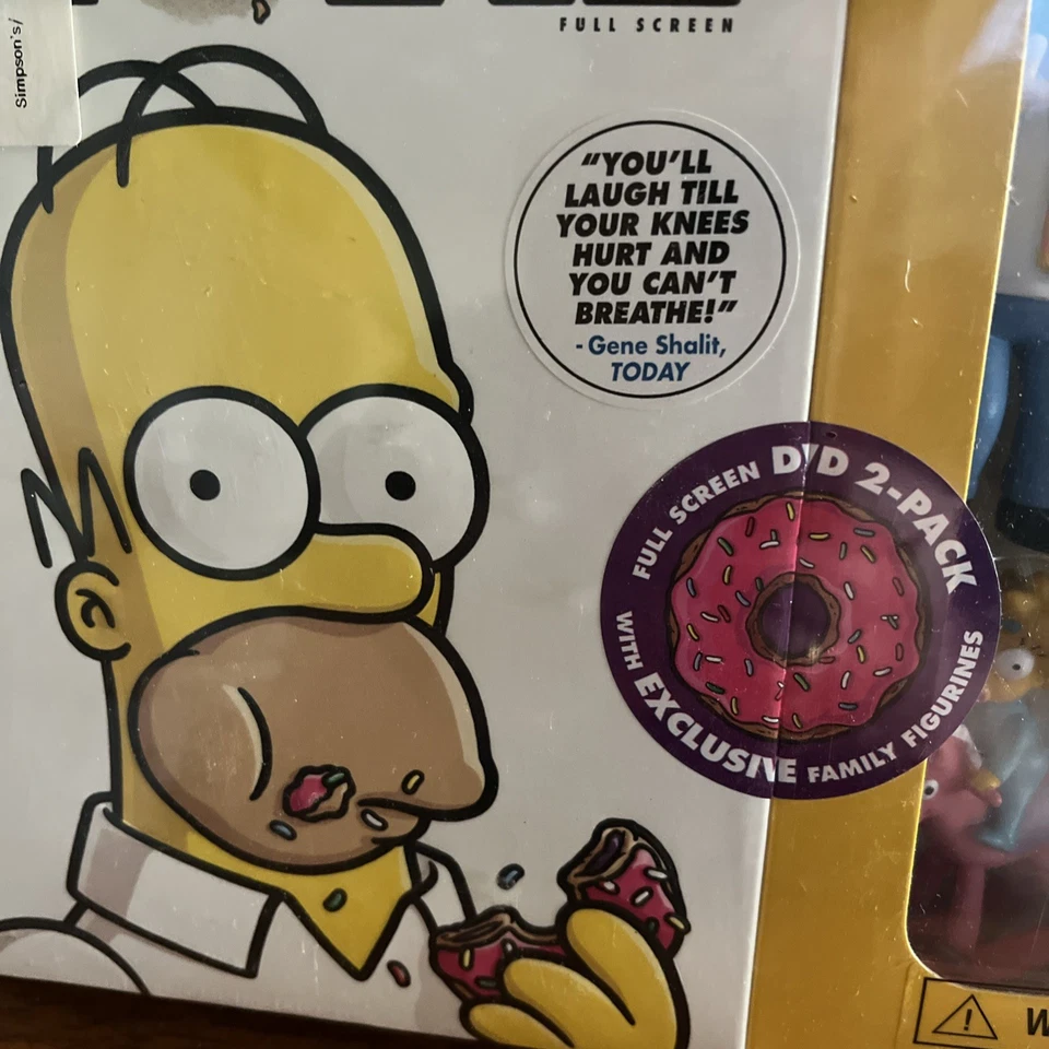 2007 Simpsons Movie Collectors DVD 2 Pack Set Exclusive Figures NEW SEALED Foto 2 de 4