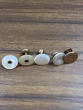 Vintage Button Links Shirt Studs   Mother of Pearl  Mixed Styles 5 pcs 