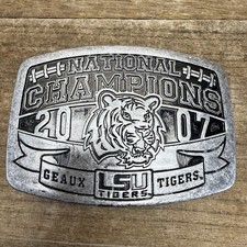 Louisiana State University LSU 2007 National Champions Championship Belt Buckle